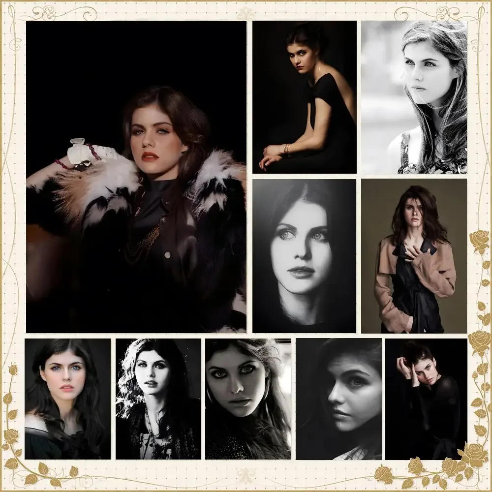 Actor A-Alexandra Daddario Film Star Poster Wall Art Bedroom Living Room Dorm Bar Cafe Gym Studio Home Decor Gifts
