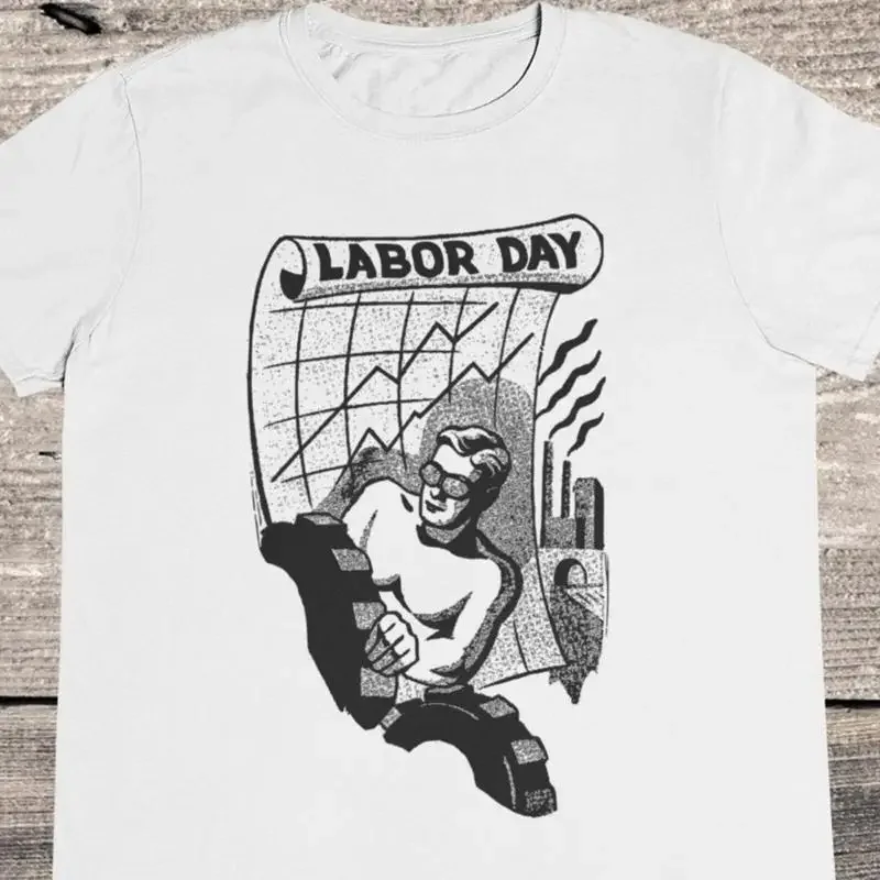 Camiseta del Día del Trabajo, Arte Vintage Retro, Clase Obrera, 100% Algodón