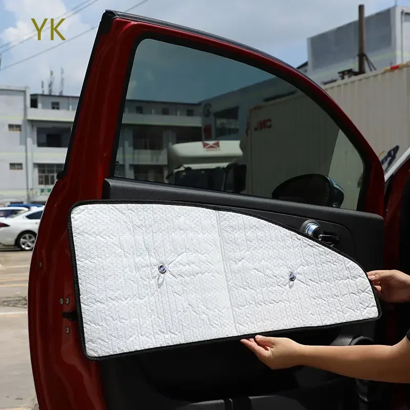 

For Fiat 500 2011-24 Aluminum Foil Silver Car Front Windshield Full Window Glass Sun Protection Parasol Interior Car Accessories