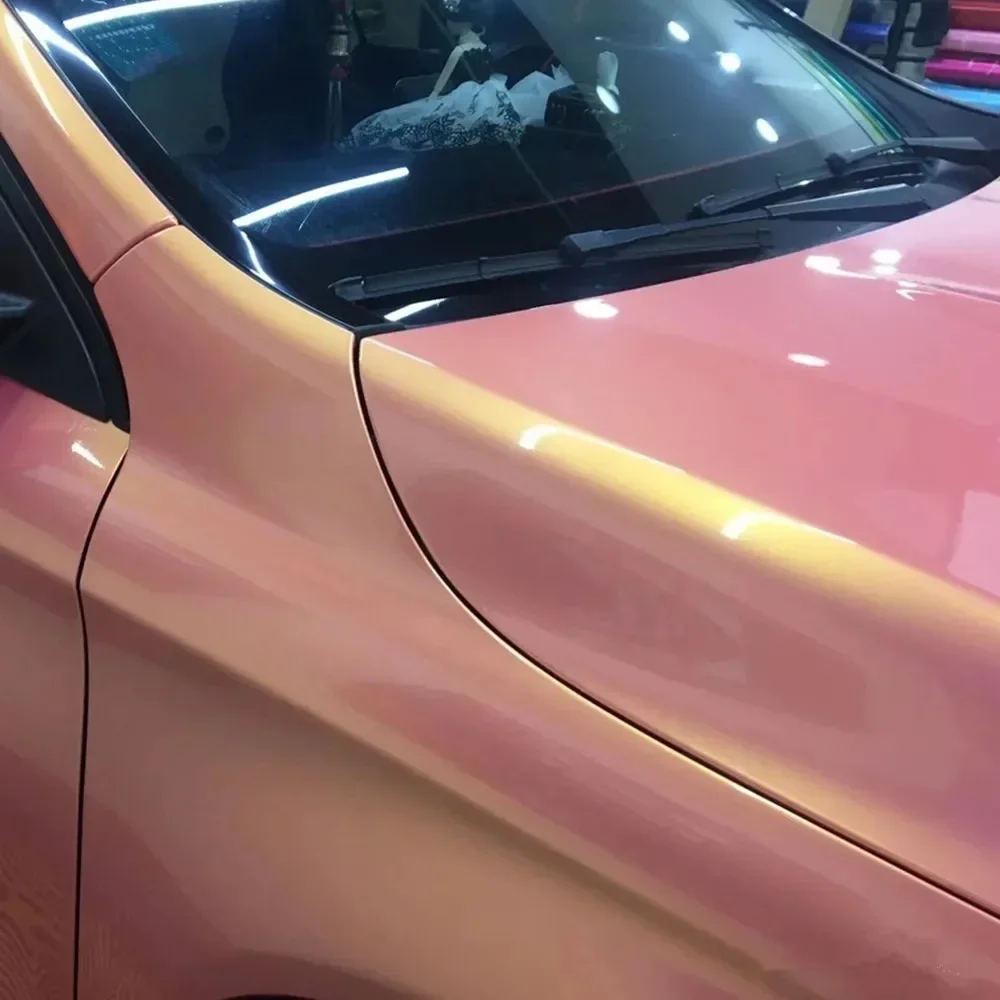 1.52*17M Super Glossy Metallic Series Car Vinyl Wrap Film Available Car Stickers