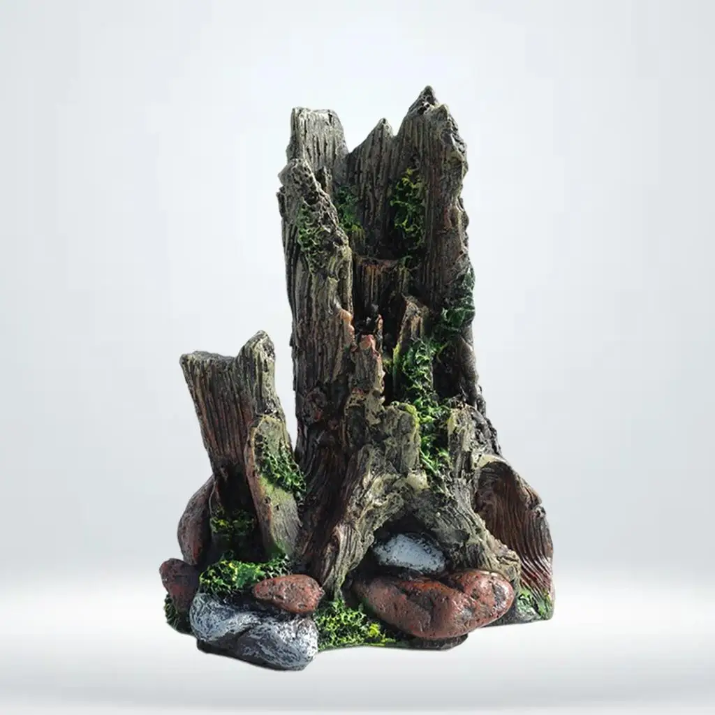 

Resin Artificial Tree Trunk, Plants Supplies Fish Shelter Aquarium Accessories Aquarium Decor for Fish Tank