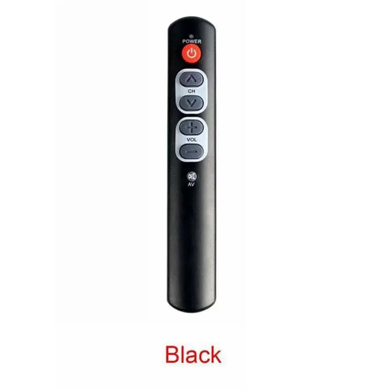 A33T Smart Learning Remote Control Universal IR Remote 6 Big Buttons for TV DVD VCR Set-Top Box Home Automation