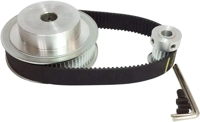 

HTD 3M 50 Teeth Bore 12mm 25 Teeth Bore 6mm Timing Belt Length 276mmm Width 15mm HTD3M Belt Pulleys Set Kit Reduction Ratio 2:1