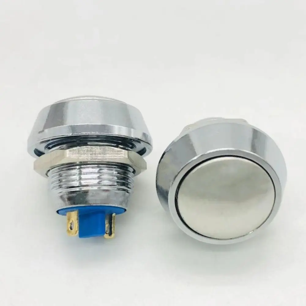 Compact Metal Push Button Switch 8mm 12mm 16mm 19mm 22mm Momentary Latching Screw Terminal Automation Signal Control Unit