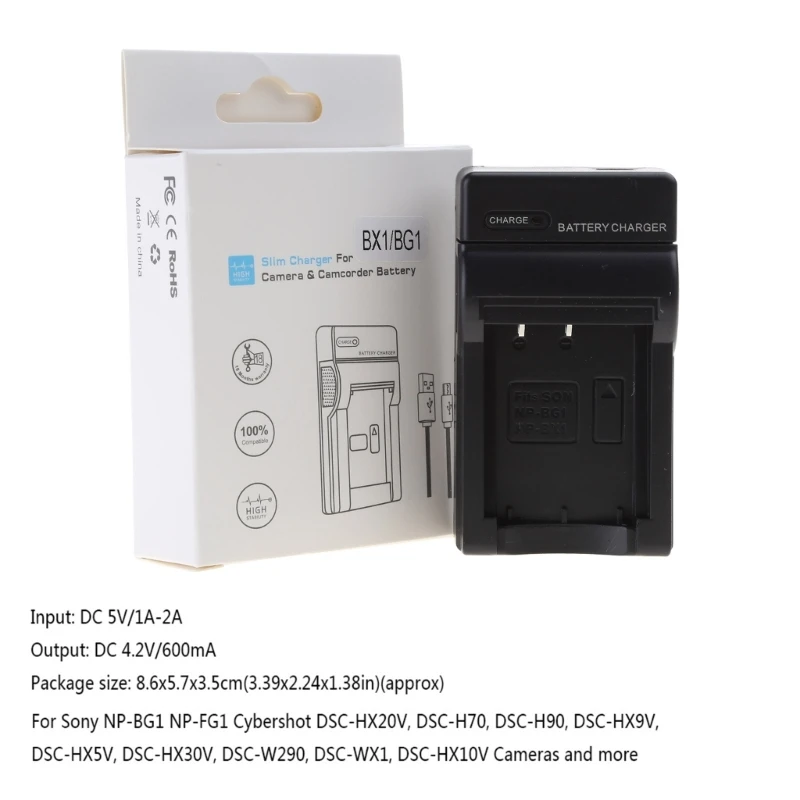 NP-BG1 USB Battery For CyberShot DSC-HX30V DSC-HX20V DSC-HX10V New 594A