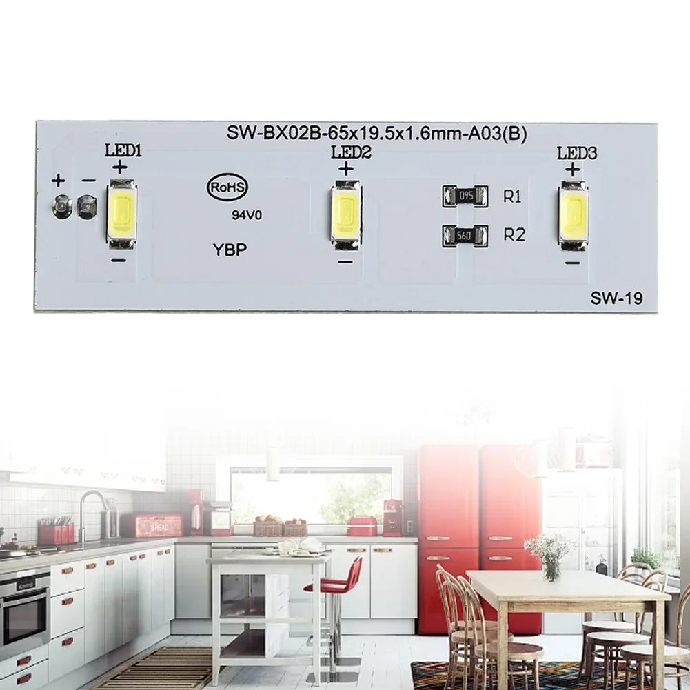 1pcs 12V Candy Refrigerator LED Light Bar Assembly SW-BX02B / 49031078 Light Board Module Replacement Accessories
