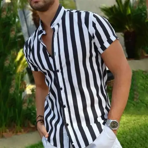 

Men's Hawaiian irt Summer Tops Special Wide Fit Ne Nine Sve Length Regular Thin Autumn Collection 2024