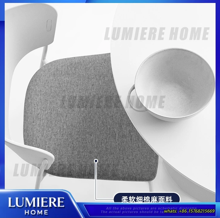 Scandinavian Dining Chair Backrest Simple Modern Home Cafe Chair Makeup Chair Ins Style Trendy Designer  for Living Room