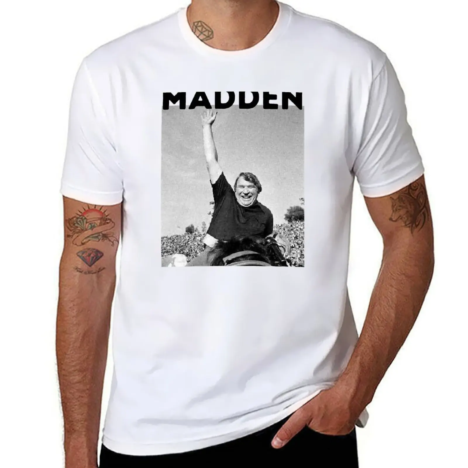 

john Madden 1936-2021 T-Shirt t shirts cotton 100% t shirt man casual