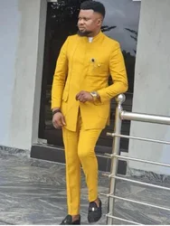 Single-breasted Men's Suit High Quality Luxury Costumes Modern 2-Piece Set Men's Suits Set Men Social Facts Blazer Clothing