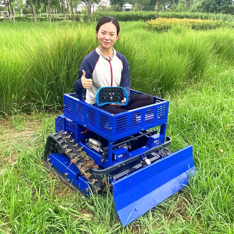 

Customized Robot forestry gutter machine automatic cordless wireless garden mowing agricultural remote control lawn mower