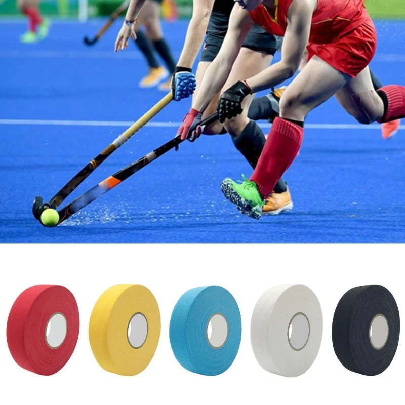 1 Roll 25x25m Hockey Stick Tape Hockey Sports Tape with Non-slip Grip Anti-slip Ice Cloth Hockey Tape for Wrapping Ice Hockey