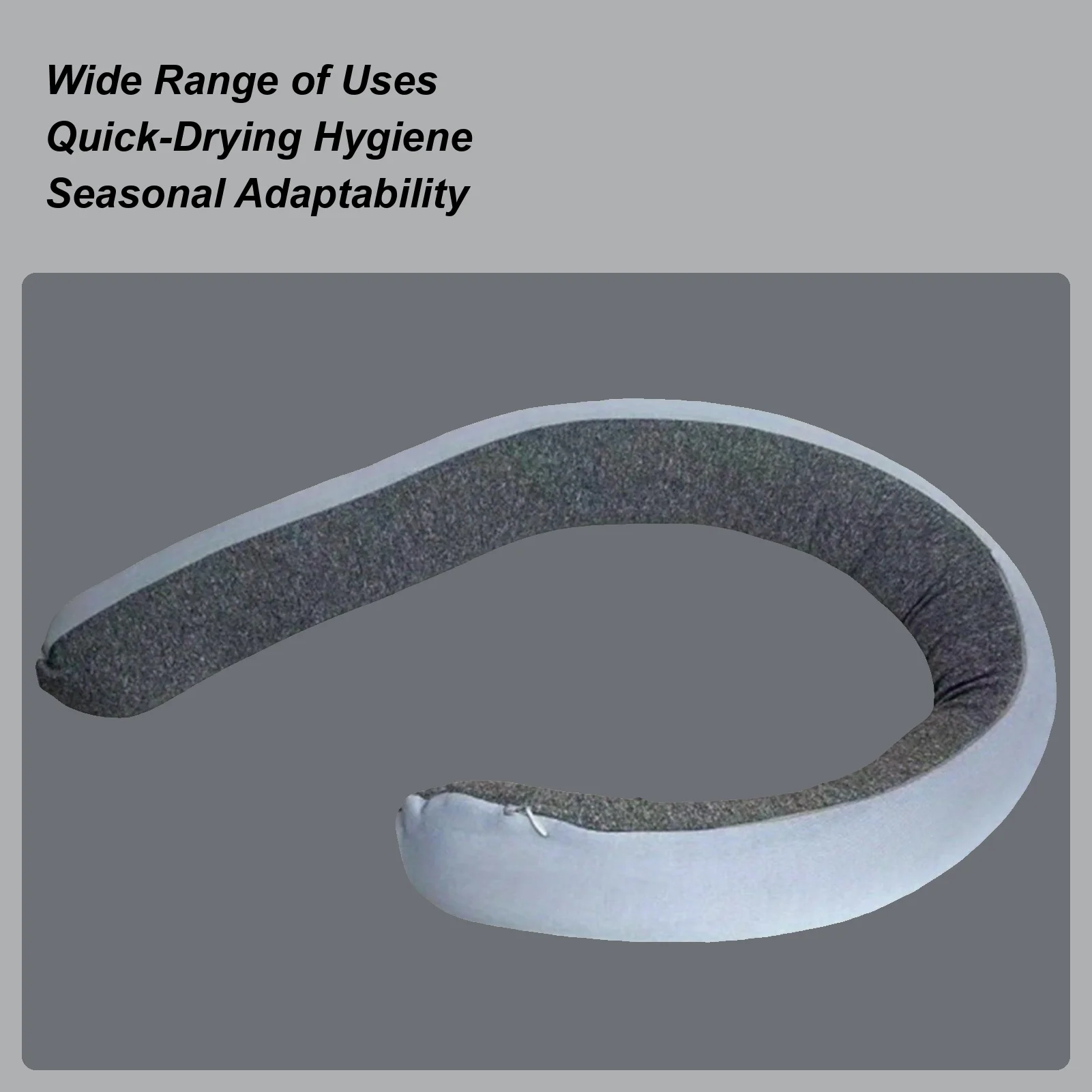 

Дорожная подушка из пены с эффектом памяти, регулируемая спираль S-образная подушка, моющиеся дорожные подушки для самолетов, для домашнего офиса, поездок на автомобиле