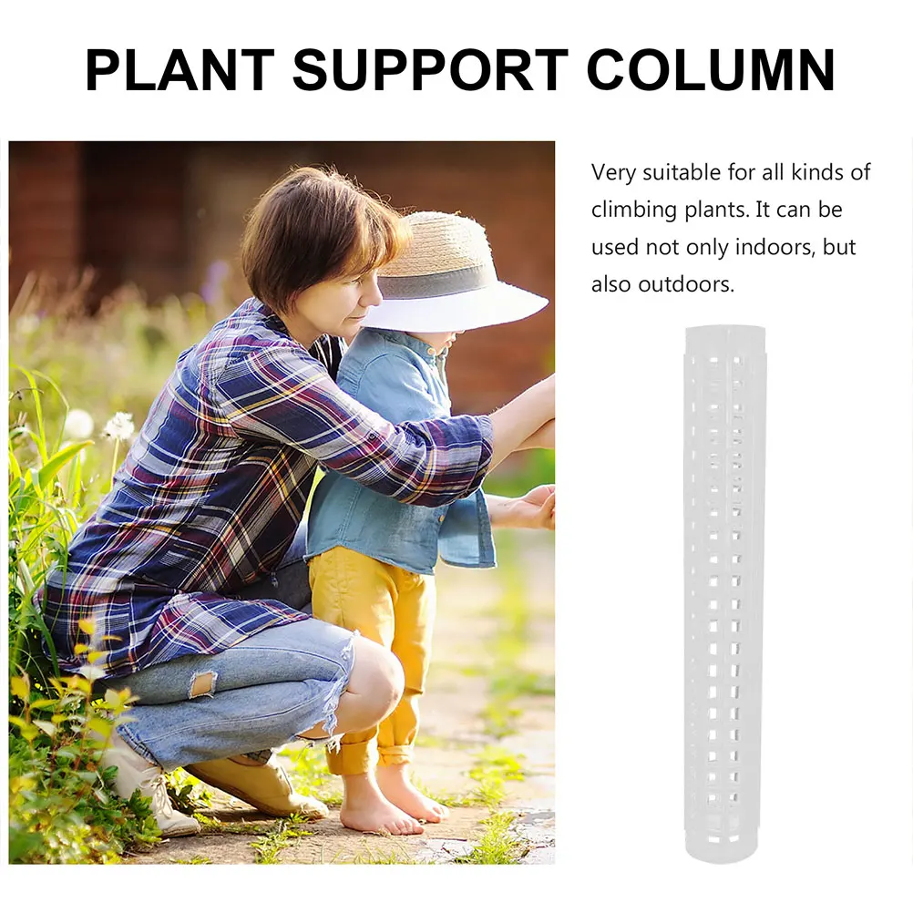 

5pcs Plant Support Column Vine Strong Plastic Climbing Holder Tomatoes Cucumbers Indoor Vines Decorative Moss Pole Rack For
