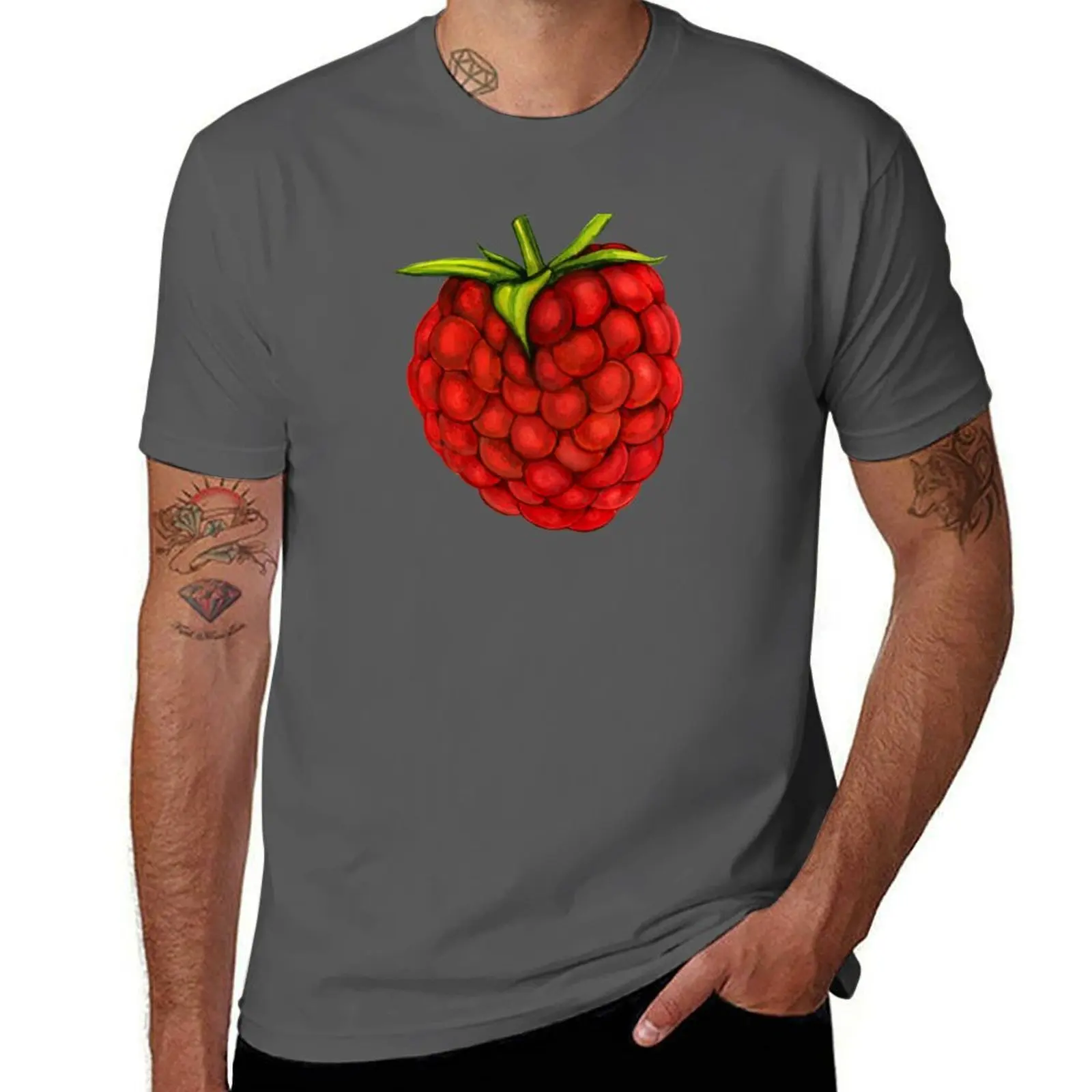 

Black Raspberry - Pattern T-Shirt Work Outdoor T-Shirt for Men