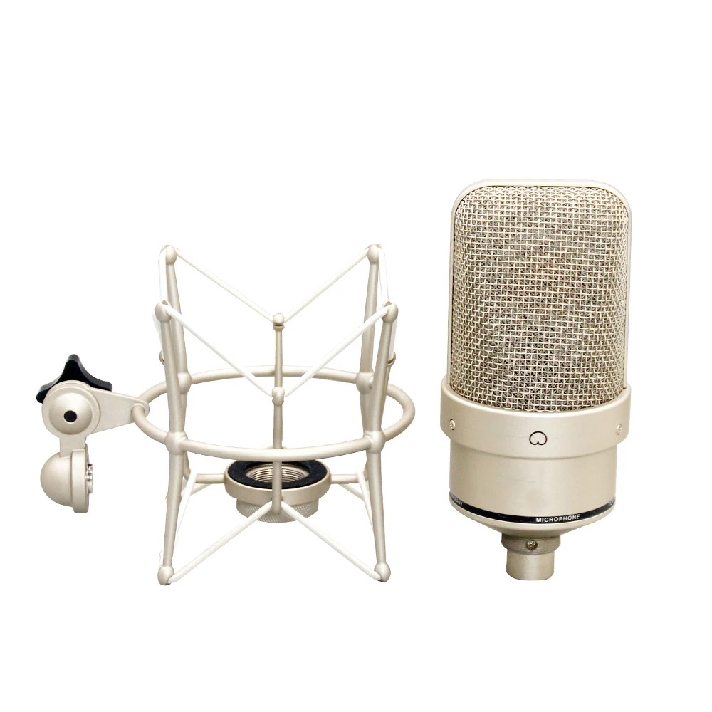 49 Professional Metal Condenser Microphone Noise-Cancelling for Studio Recording & Live Broadcast Clear Human Voice Capture