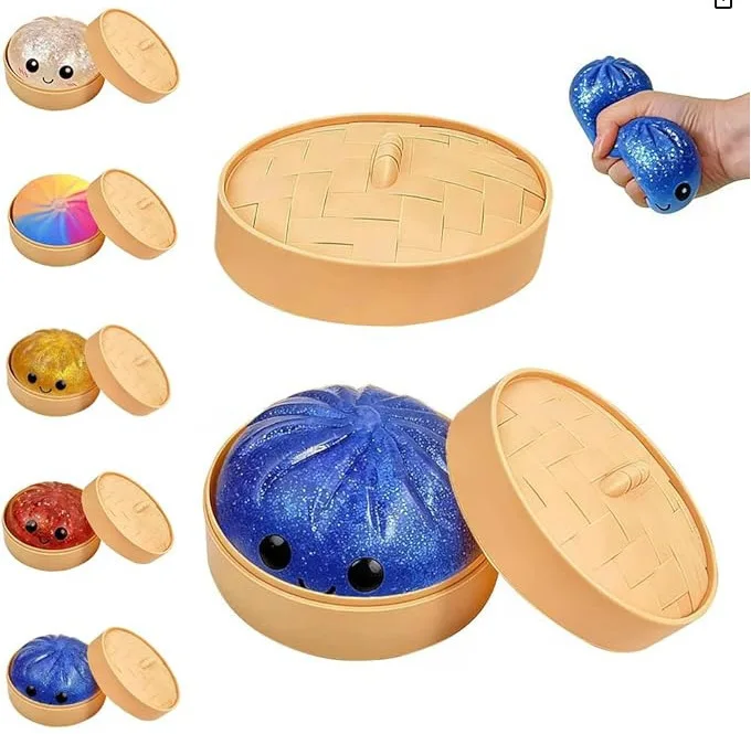 bola-antiestresse-grande-em-formato-de-dumpling-com-vaporizador-brinquedo-sensorial-colorido-e-macio-para-alivio-da-ansiedade-bola-de-massa-apertavel-para-adultos-e-criancas