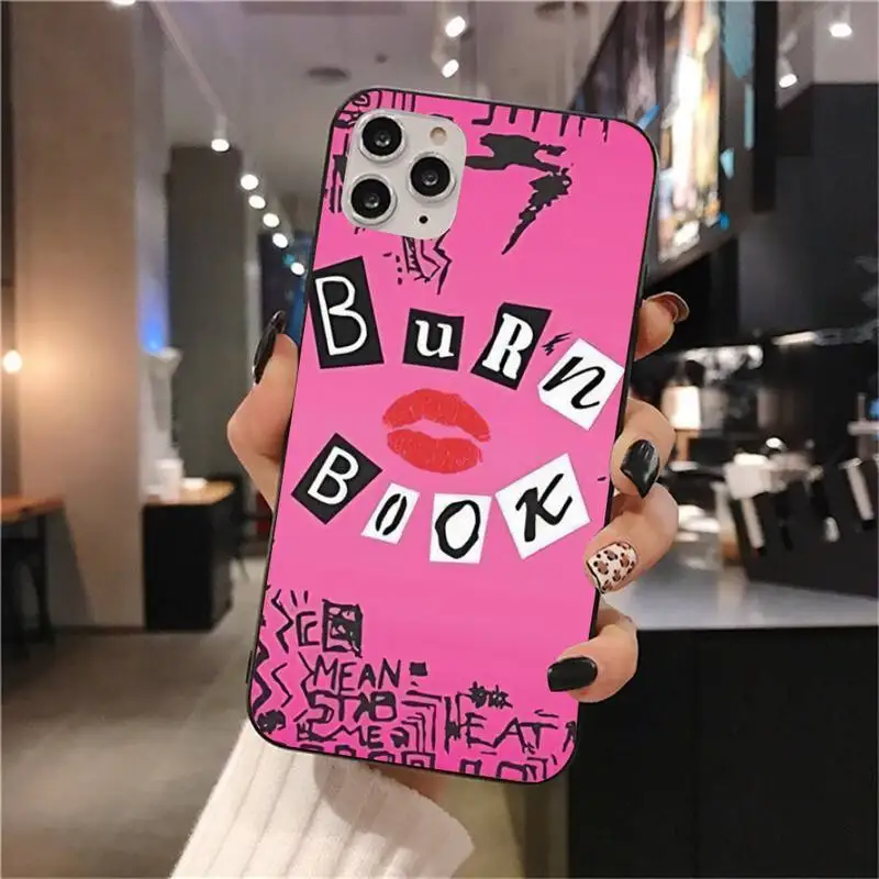 Mean Girls Burn Book Phone Case For iPhone 11 12 Mini 13 14 Pro XS Max X 8 7 6s Plus 5 SE XR Shell