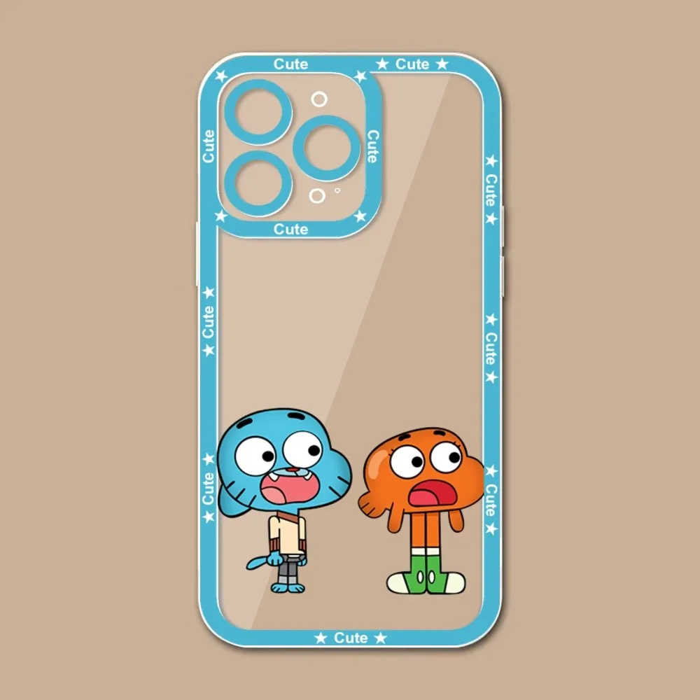 Cartoon A-Amazing W-World G-Gumball Phone Case For IPhone 11 12 13 Pro Max 14 Pro Max iphone15 15promx Case Shell Funda Cover