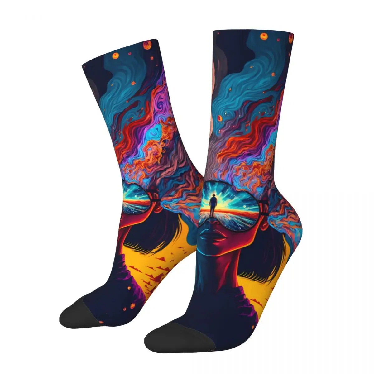 Artistic Inspiration Ideas Sock Printed Man Polyester