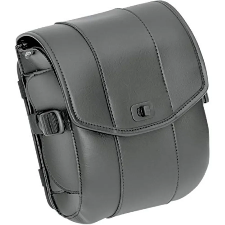 

Cruis'n Deluxe Sissy Bar Bag Black for Motorcycle Rear Storage Durable Polyester Waterproof with Reflective Strips and Adjustab
