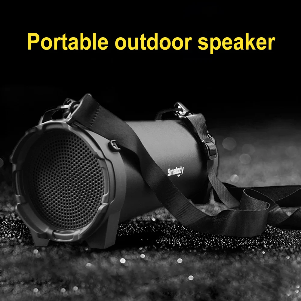 USB Rechargeable Portable Wireless Boombox 5H Playtime BT Boombox Speaker with 3.5mm AUX Input Jack Loud Stereo System for Party