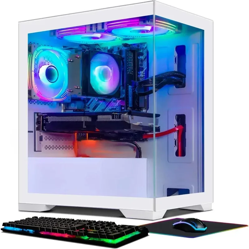 HOME-Gaming PC Computer Desktop, Ryzen 3 3200G 3.6G, GeForce RTX 2060 6G, 16G DDR4, 512G SSD, 600M WiFicamping