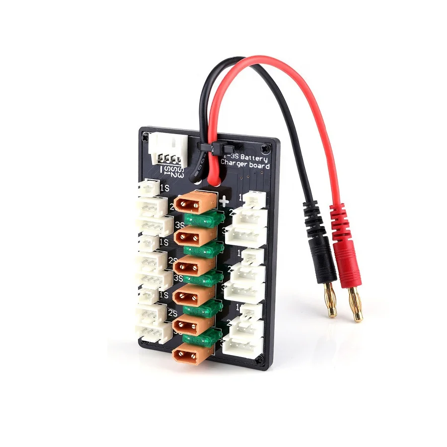 5PCS 1S-3S 20A XT30 Plug Plastic Parallel Charging Board For RC Lipo Battery Charger IMAX B6 B6AC Balance Expansion Board