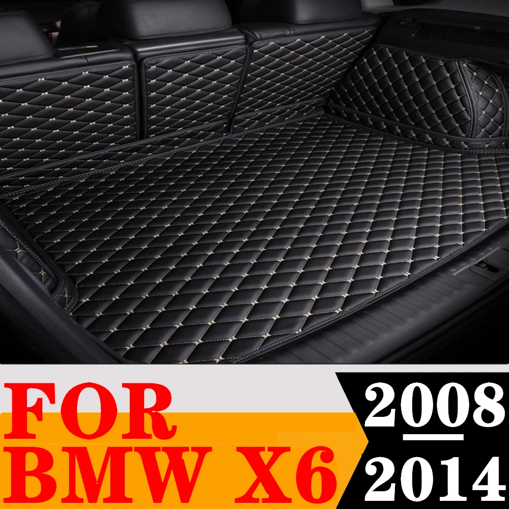 

Custom Fit Car Trunk Mat For BMW X6 E71 2014 2013 2012 2011 2010 2009 2008 Rear Cargo Liner Tail Boot luggage Pad Carpet Parts