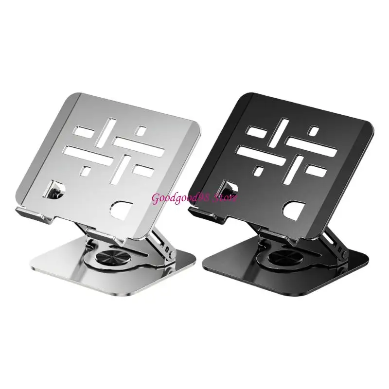 Desk Laptop Holder with Lift Control and Turning Base for Study