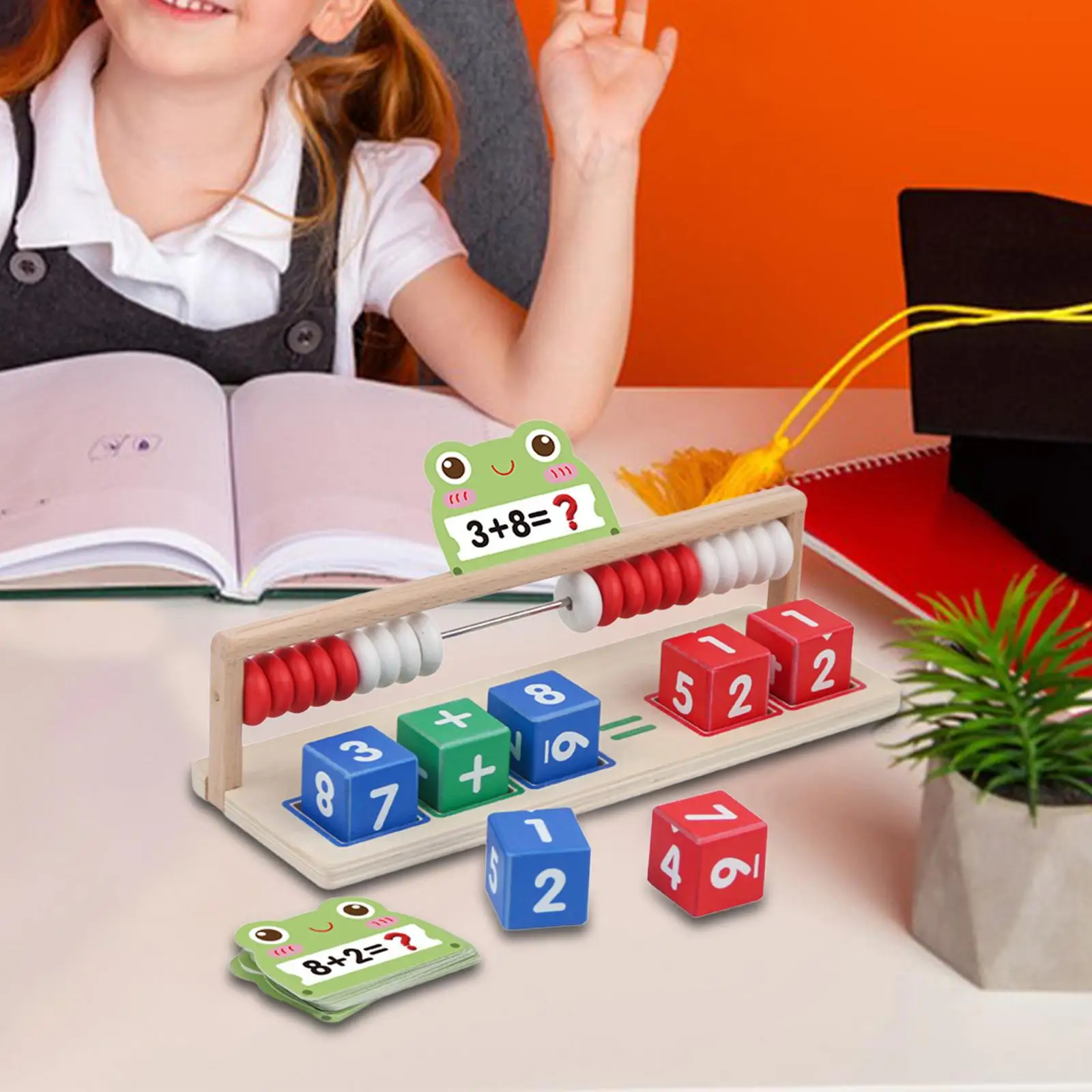 

Деревянная рамка для счета с числовым рядом для детей, инструмент для раннего обучения, математическая игра для учителей и учащихся