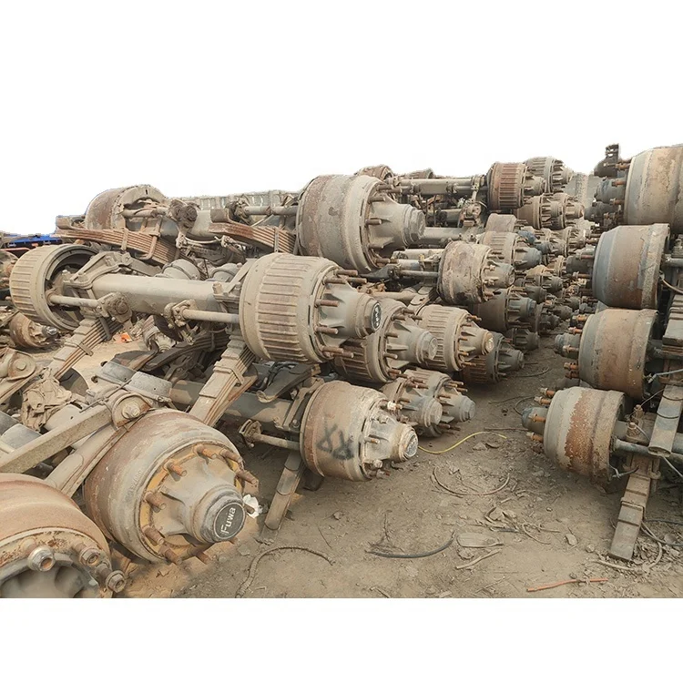 

Trailer Axle Suspension Heavy Beam Thickness 12, 14, 16t Used BPW FUWA Fuhua Trailer Axle