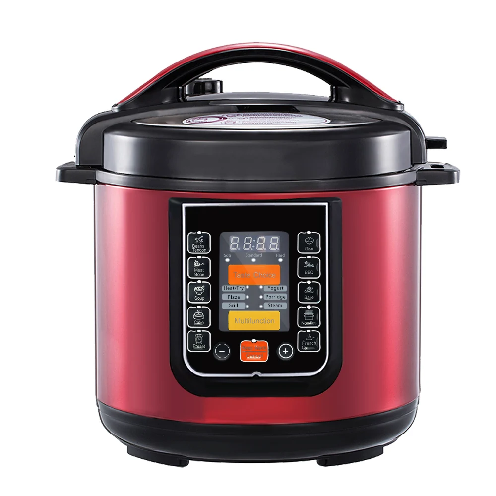 High Quality Stainless Steel Electric Pressure Cooker 6L Capacity LED Display Hotel Use Multi Function Programmable