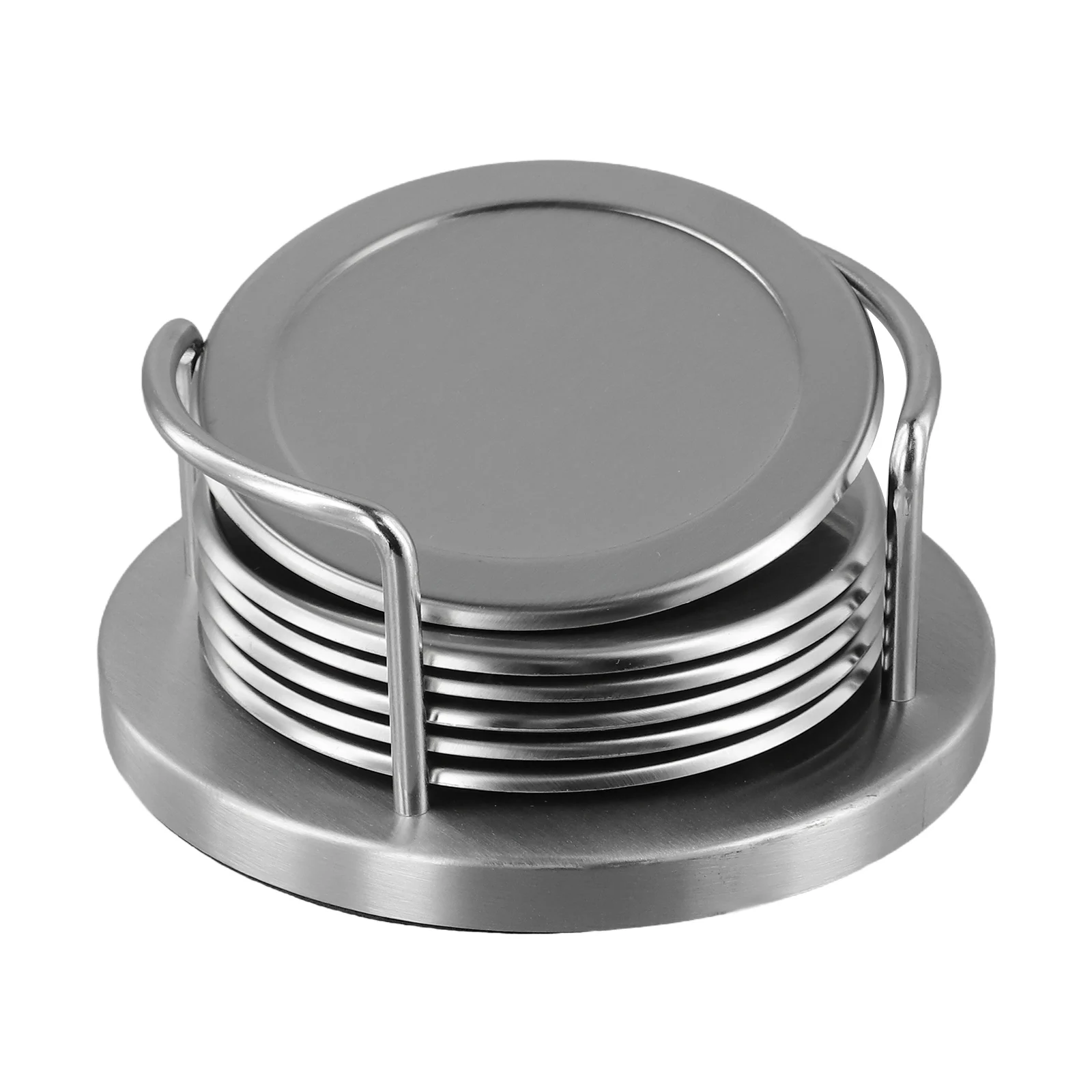 

Coasters Stainless Steel Heat Insulation Mats Household Heat-Resistant Placemats For Kitchen Restaurant Outdoor Grill