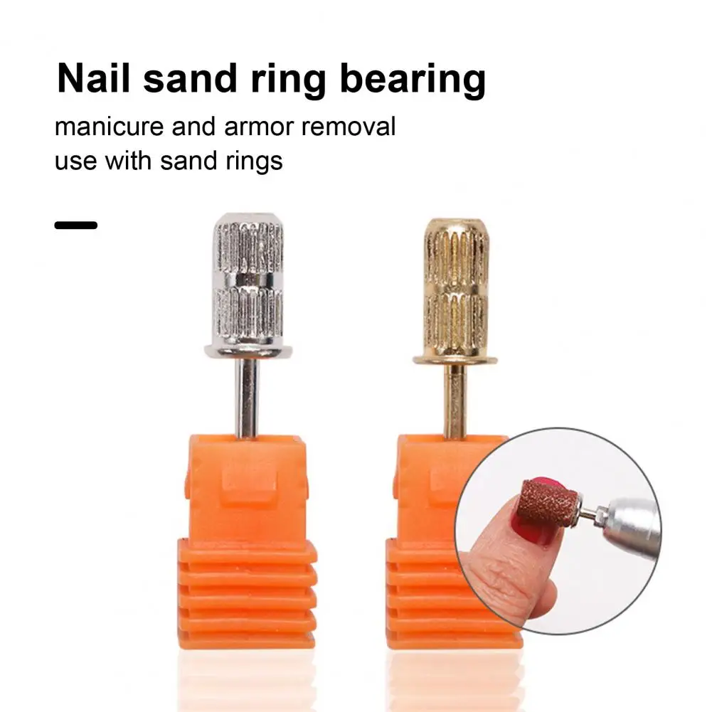 Professional Nail Polishing Head Highly Durable Electric Nail Drill Bits Set 5pcs Manicure Sand Ring Shaft Kit with for Nail