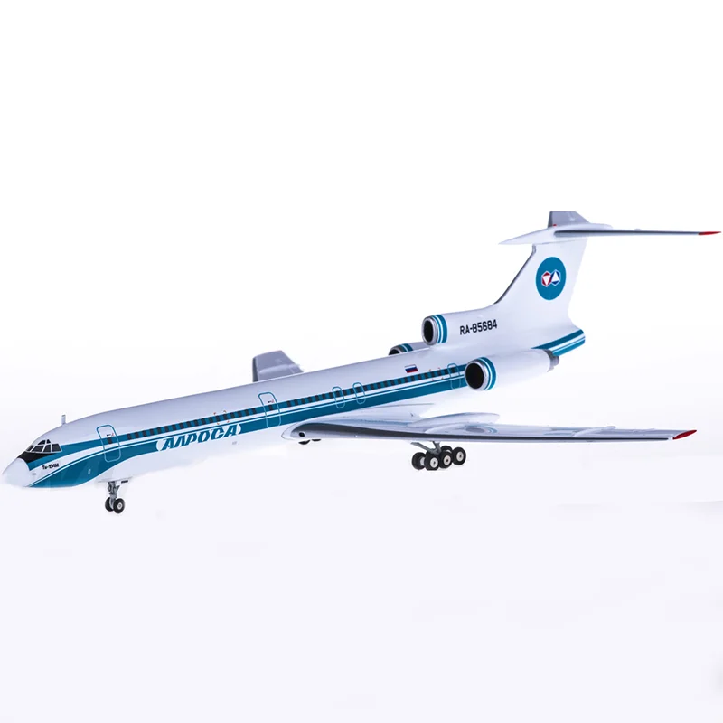 Herpa Diecast 1:200 Scale 554763 Alrosa Mirny Air Enterprises Tupolev TU-154M RA-85684 Aircraft Simulation Alloy Collection Gift