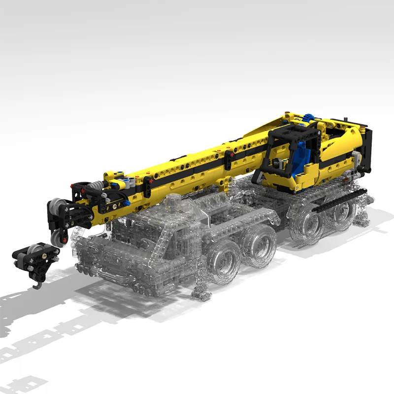 ชุดตัวต่อโมเดลยานยนต์วิศวกรรม รถเครน ของเล่นประกอบเอง เทคโนโลยีโมดูลาร์ ของขวัญ ของเล่นเสริมสร้างทักษะ