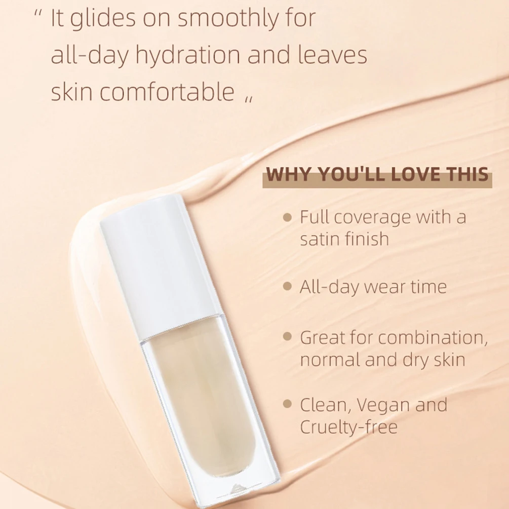 リキッドコンシーラー プライベートラベル フルカバー 8色 防水 保湿 スムーズ カスタムロゴ メイクアップ 小型 白 丸型チューブ