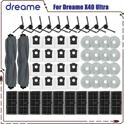 Dreame X40 Ultra, X40 Pro, S30 Pro Ultra, 교체 부품 액세서리, 메인 사이드 브러시 필터 걸레 천 먼지 봉투 호환