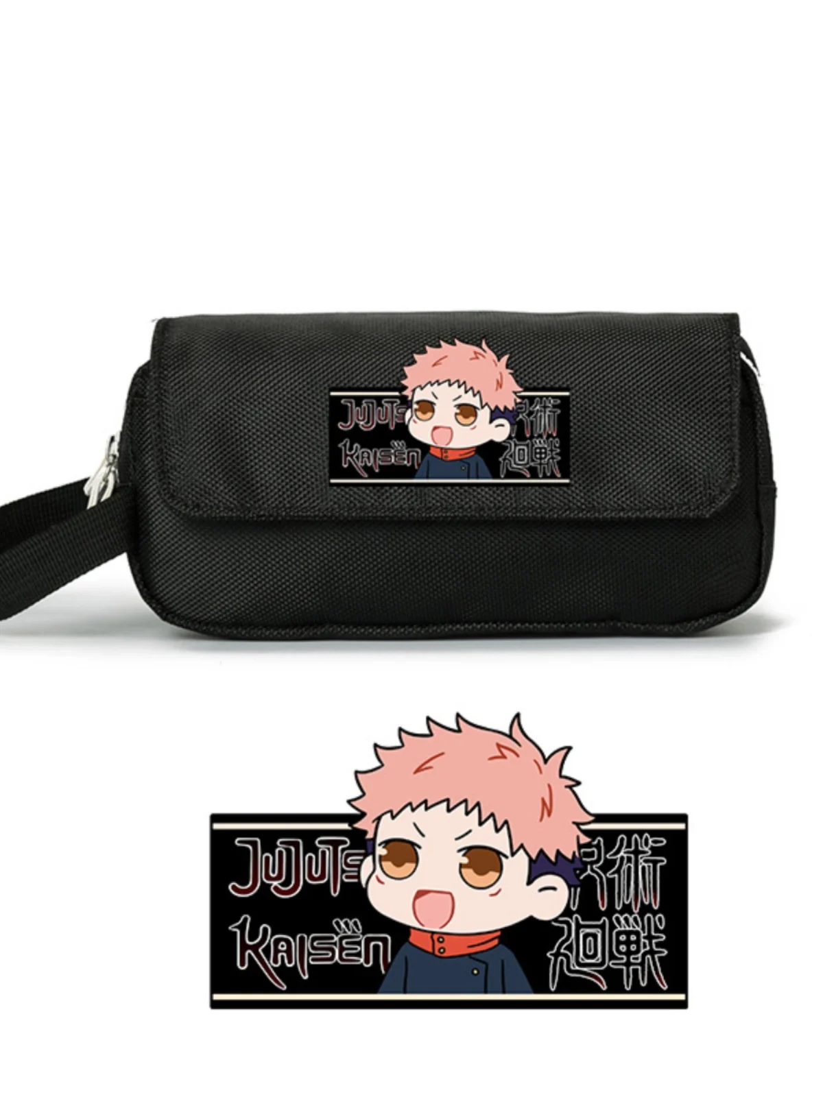 Astuccio Anime Jujutsu Kaisen Yuji Itadori Gojo Satoru Cosplay borsa portapenne di grande capacità forniture regalo di cancelleria per bambini