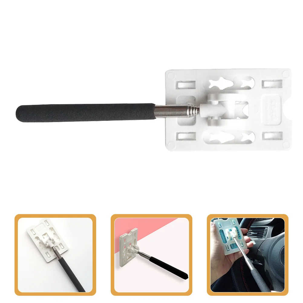 قطعتان من حامل بطاقات ركن السيارة - حامل تمرير مريح بتصميم مريح لسهولة استخدام قضيب ركن السيارة القابل للسحب في جميع السيارات