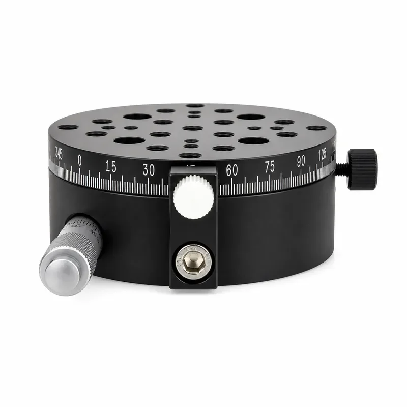 Manual Rotary Stage 360 Degree Turntable Indexing Table R Axis Sliding Platform Precision Rotation Base for Camera