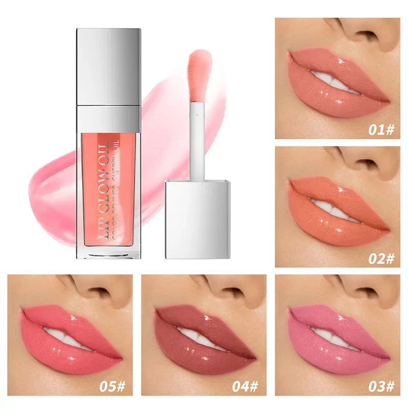 8ml Sext Lipolie Kersenroze Lip Voller Glans Hydraterende Plumping Lippen Jas Lipgloss Getinte Lip Voller Serum Lippen Glow olie