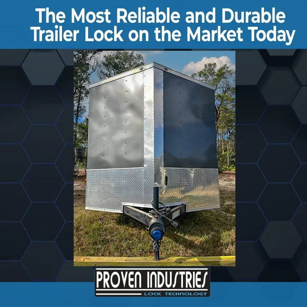 Fast  delivery.Model 2516 Trailer Lock  Fits 2 5/16-Inch Couplers  Secures Safety Chains  Made in The USA  (Blue)