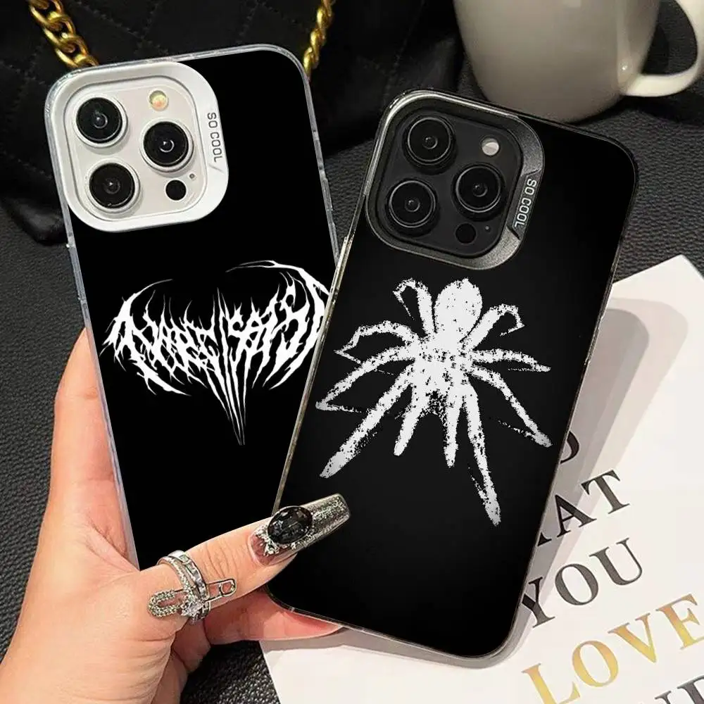 Narcissist Opium Carti Ken Carson Merch funda de teléfono para IPhone 17 16 15 Pro Max Plus 14 13 12 11 funda de teléfono negra a prueba de golpes