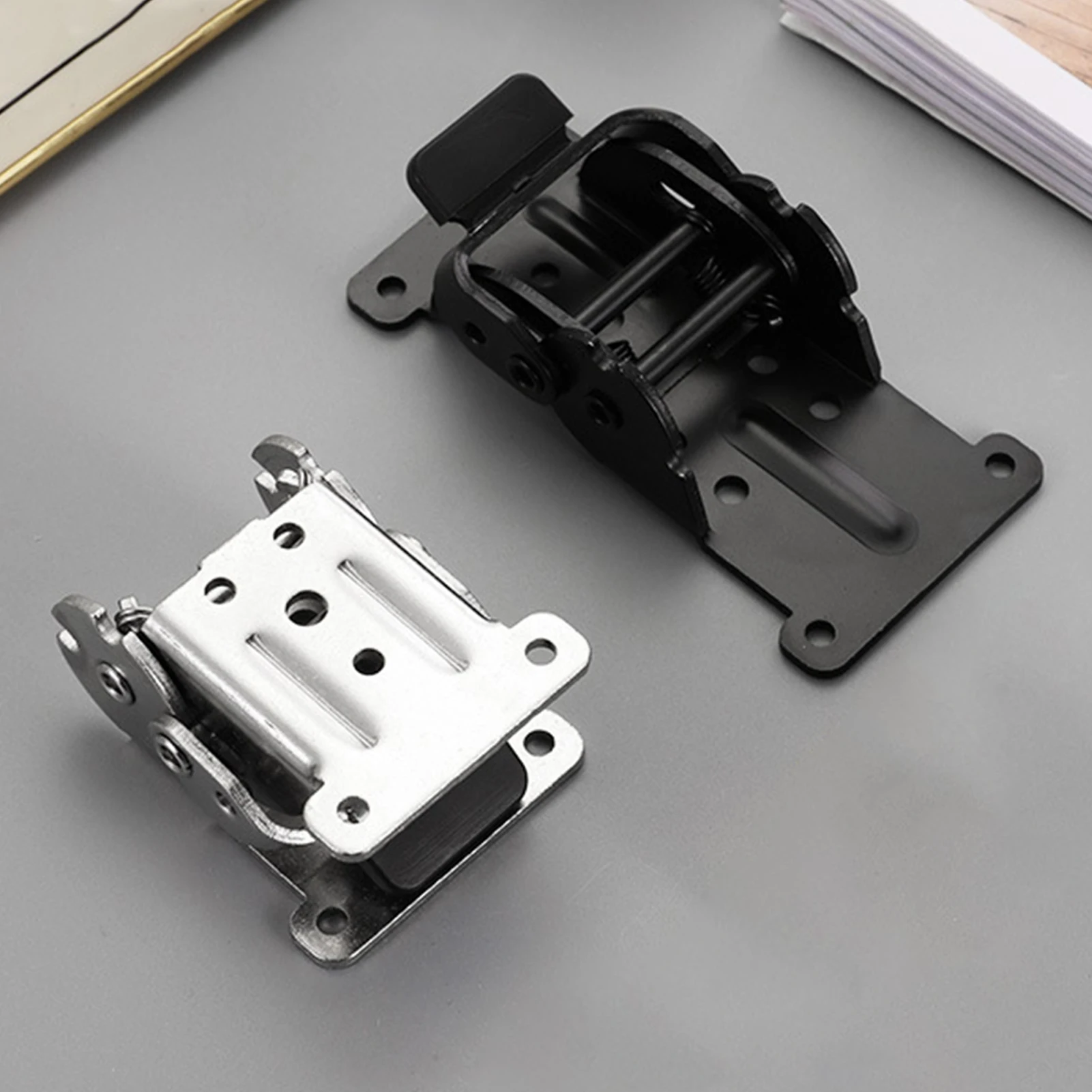 Folding Hinge Heavy Duty Metal Table Leg Connector Self-Locking 90 180 Degree for Coffee Dining Table Space Saving Hardware