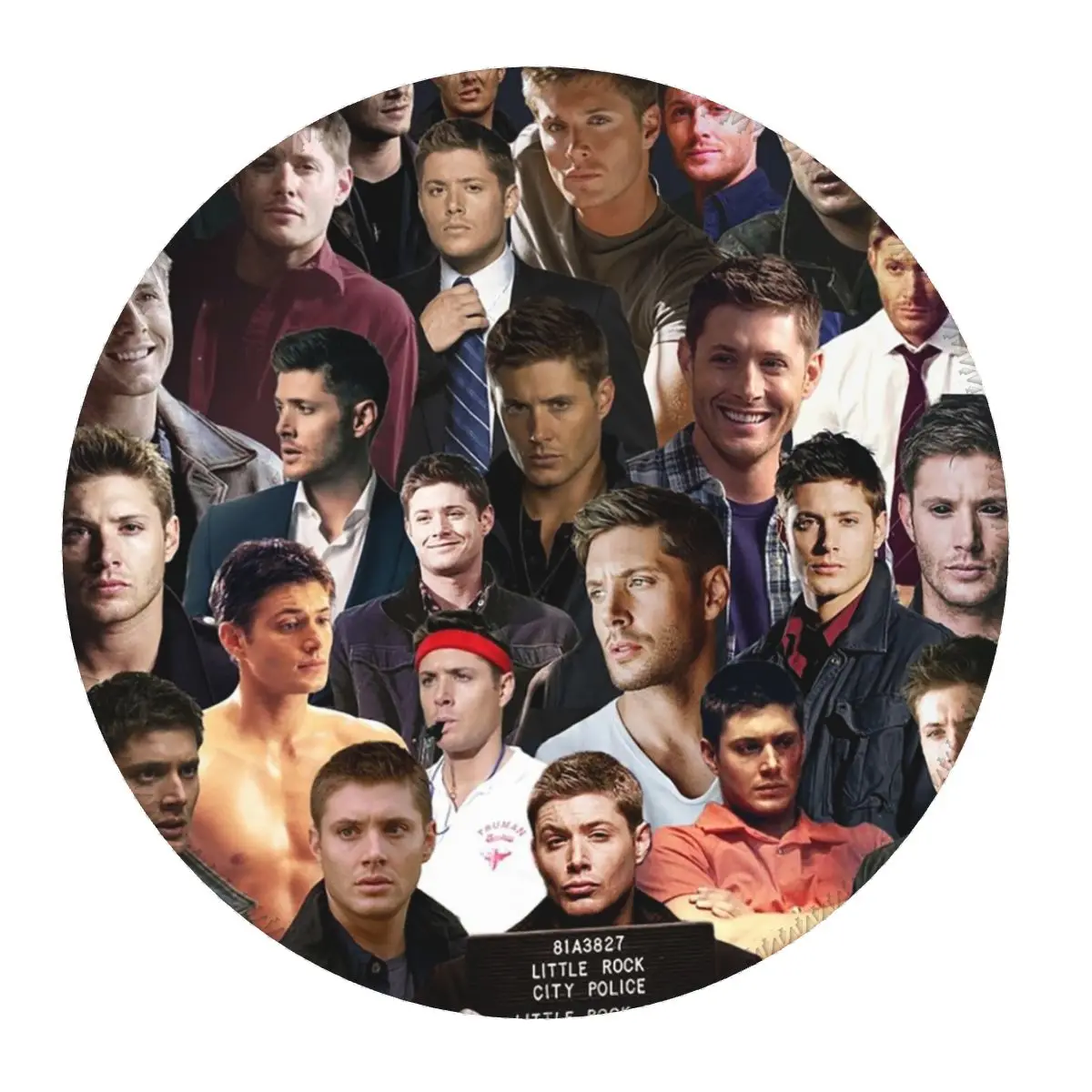 

Круглый коврик для мыши с коллажем Дина Винчестера, коврик для клавиатуры и мыши, коврик для геймерского ПК, коврик для офисного стола