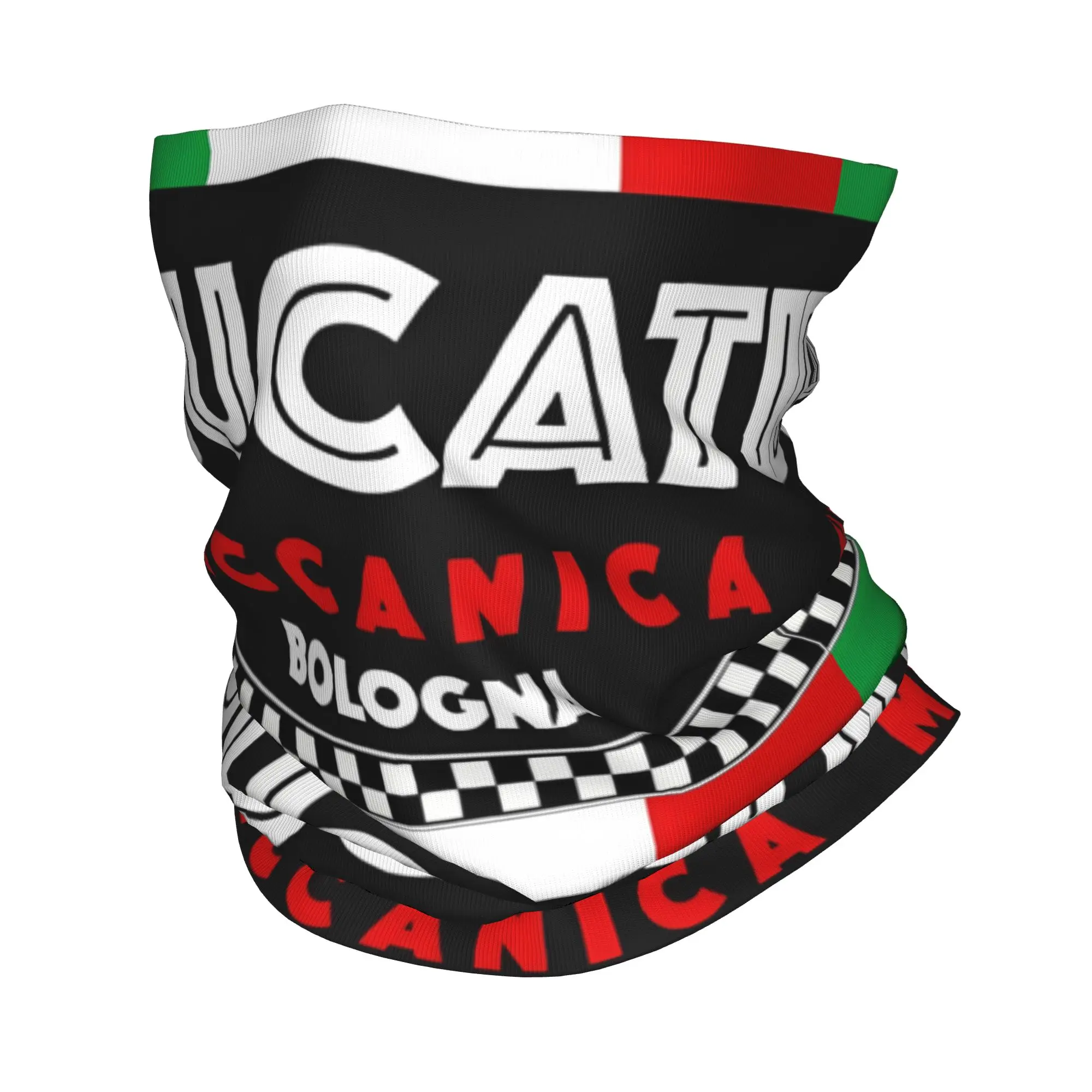 

Custom Italy Ducatis Bandana Winter Neck Warmer Men Windproof Wrap Face Scarf for Ski Gaiter Headband