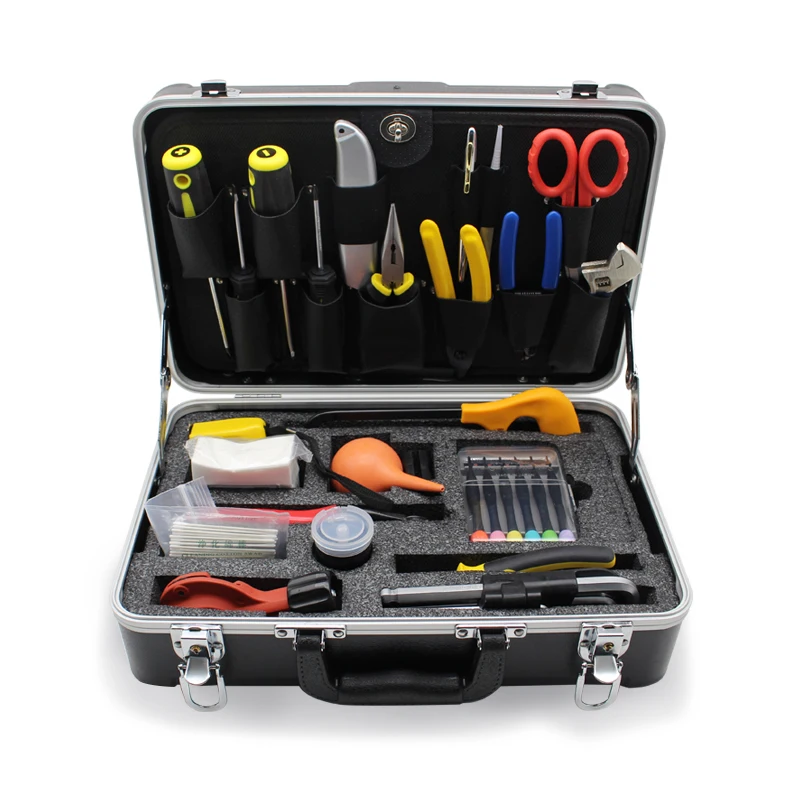 Wholesale Portable FTTH Fiber Optic Toolkit for Installing Fast Connector and Fiber Optic Drop Cable