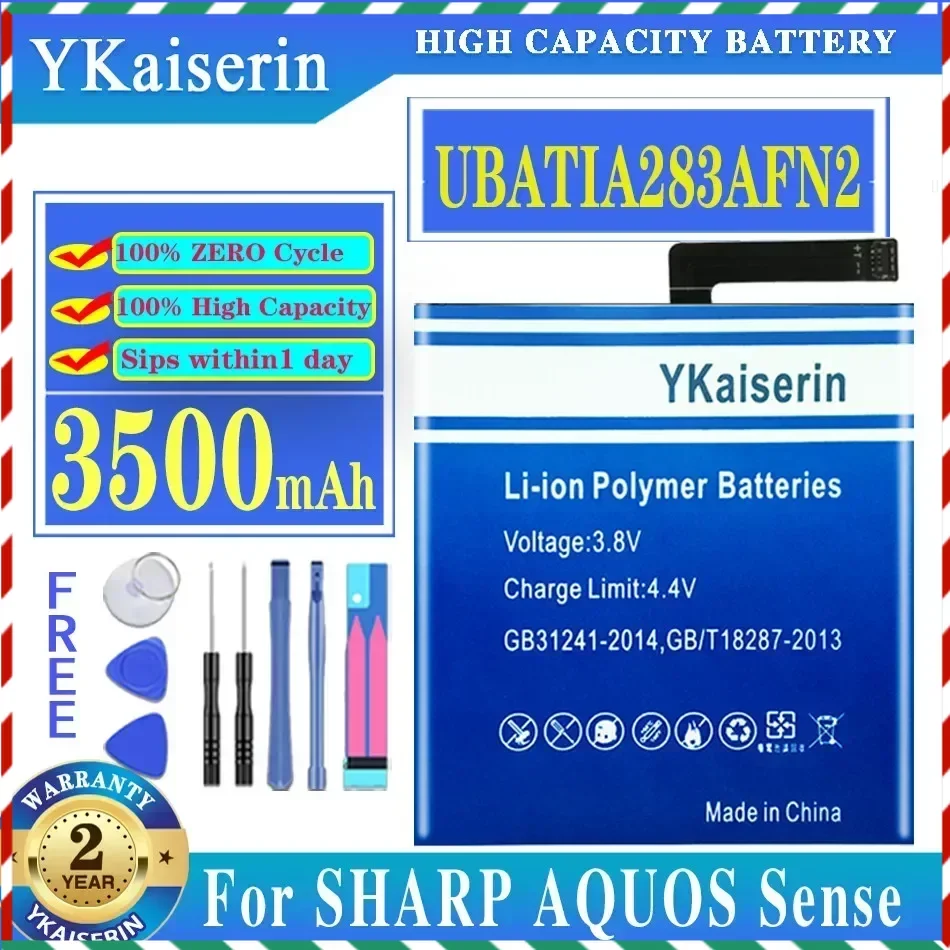 

YKaiserin UBATIA283AFN2 Battery For SHARP AQUOS Sense 1 Sense1ICP5/63/62 Batteries 3500mAh + Free Gfit